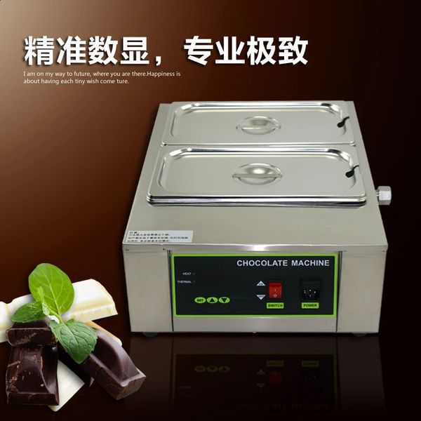 Elektrische Decke Schokolade Schmelzmaschine 110 V 220 V 2 Topf Wasser Isolierung Heizung Wärmer Schmelzgerät Top Qualität 231118
