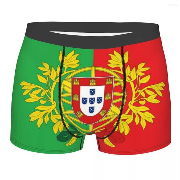 Unterhose Fashion Wappen Portugal Art Boxershorts Höschen Male Breathbale Portugiesische Flagge Briefs Unterwäsche