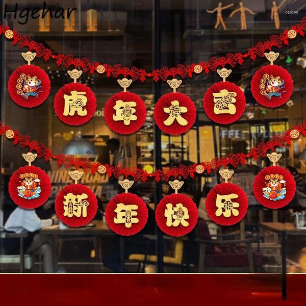 Partydekoration Banner Chinesisches Jahr 2023 Rotes Glück Zuhause Hängende Wandfiguren Frühlingsfest Traditionell