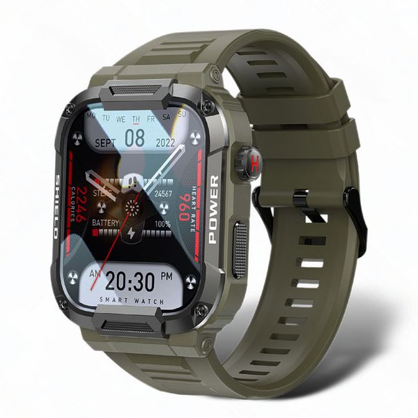 Nuovo Robusto Militare Astuto Della Vigilanza Degli Uomini Per Xiaomi Android Ios Ftiness Orologi Ip68 Impermeabile 1.85 ''Chiamata Bluetooth Smartwatch