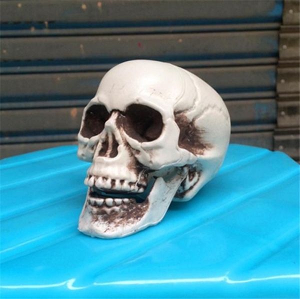Halloween crânio prop simulação assustador crânio de plástico decoração crânio esqueleto adereços para festa casa assombrada roombreak bar jk1909xb3367782