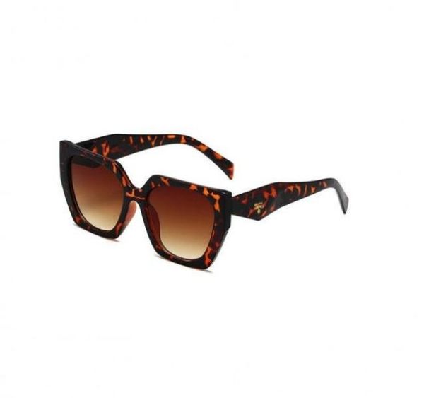 Óculos de sol da moda para feminino Luxury Marca Sunglasses Men Classic Retro Leopard Glasses de estilo europeu de praia ao ar livre de condução esportiva de condução esportiva Óculos de sol quadrados