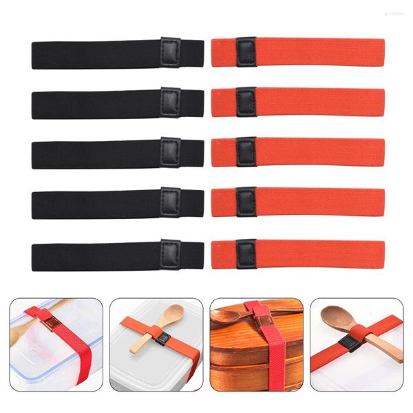 Serviessets 10 stuks Bento Box riem bagageriemen stropdas riem sushi drager polyester dons reizen