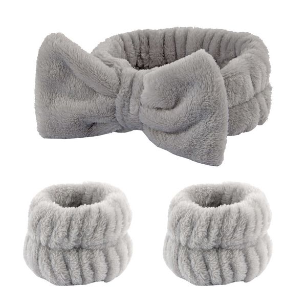 2PC Stirnbänder Spa Stirnband Armband zum Waschen Gesicht Scrunchies Manschetten Handtuch Haar Stirnband für Make-up Dusche Teenager Mädchen SNO88 Y23