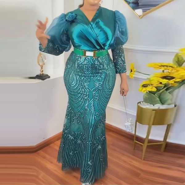 2024SS Этническая одежда MD Африканские кружевные платья больших размеров для женщин Дубай Турция Белый Абая Макси Халат Свадебная вечеринка Вечернее платье Анкара Дашики Наряды