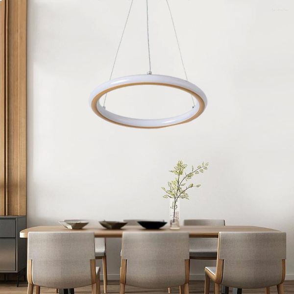 Lampade a sospensione Nordic Modern Lights Ring Designer Pedant Ceiling Art Decoration Lampada a sospensione Bar Dining Kitchen Room Lighting