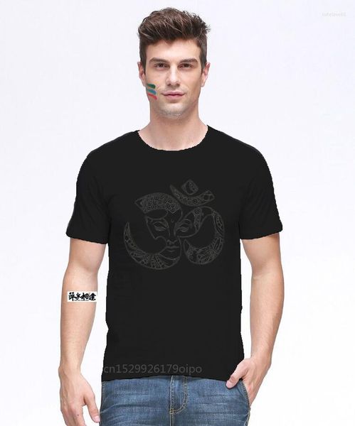 Herren T-Shirts Om Buddha Shirt für Frauen Yoga Grafik Siebdruck auf weichem, bequemem Polycotton Casual Men