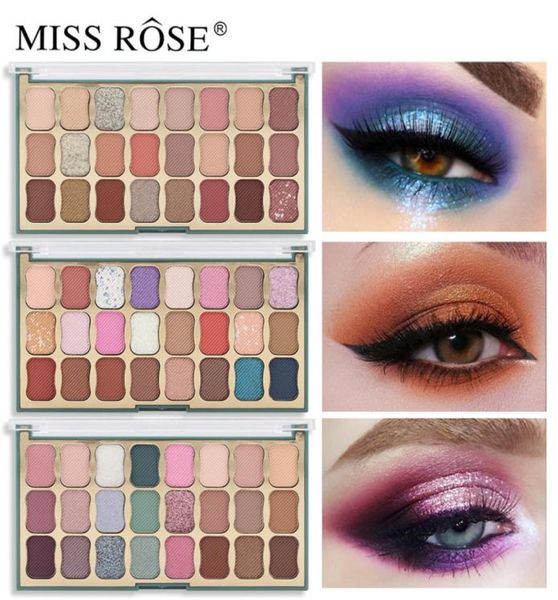 MISS ROSE Brand New Glitter Eye Shadow Pallete 24 Cores Shimmer Matte Profissional Paleta de Maquiagem Sombra Festival Stage Cosmet1992863