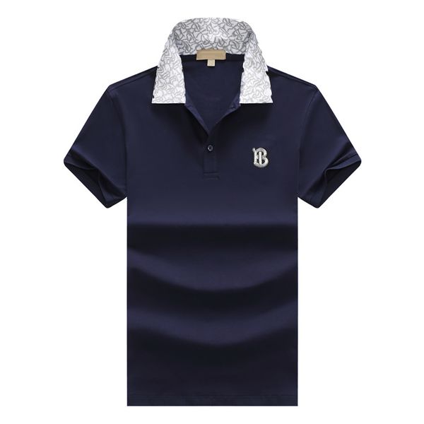 Camiseta polo masculina de luxo italiana masculina de manga curta moda casual camiseta masculina verão negócios casual polo polo roupas masculinas camisas estilo polo shorts 3XL