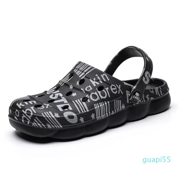 Sandálias masculinas chinelas de verão sapatos croc sandálias de praia