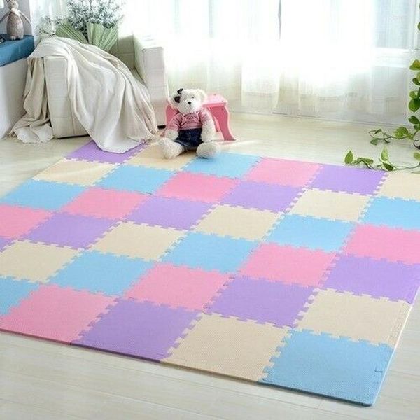 Halılar Ev Playmat Çocuk Odası Dekorasyon Köpük Trawling Mat Aile Ebeveyn-Çocuk Etkileşimli Oyun Sevimli Kat 30 0.8cm