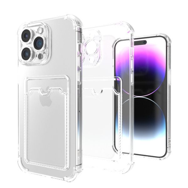 Supporto per sacchetto di carta trasparente Custodia per telefono trasparente per iPhone 11 12 13 14 Pro Max XR X XS SE 2020 7 8 Plus Custodia morbida in TPU antiurto