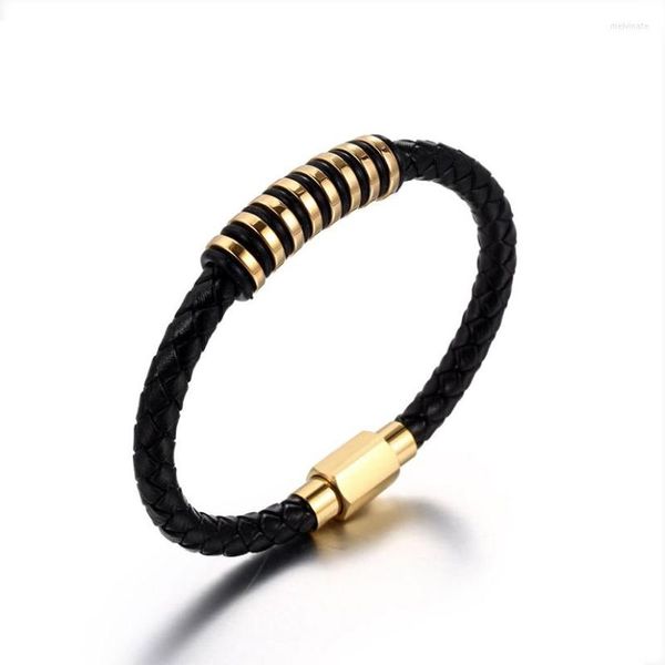 Braccialetti con ciondoli Ultimi braccialetti classici in pelle color oro vintage per polsi da gentiluomo e accessori per gioielli Regali per ragazze