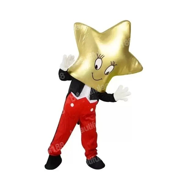 Halloween Big Head Star Mascotte Kostuums Cartoon Thema Karakter Carnaval Unisex Volwassenen Grootte Outfit Kerstfeest Outfit Pak Voor Mannen Vrouwen