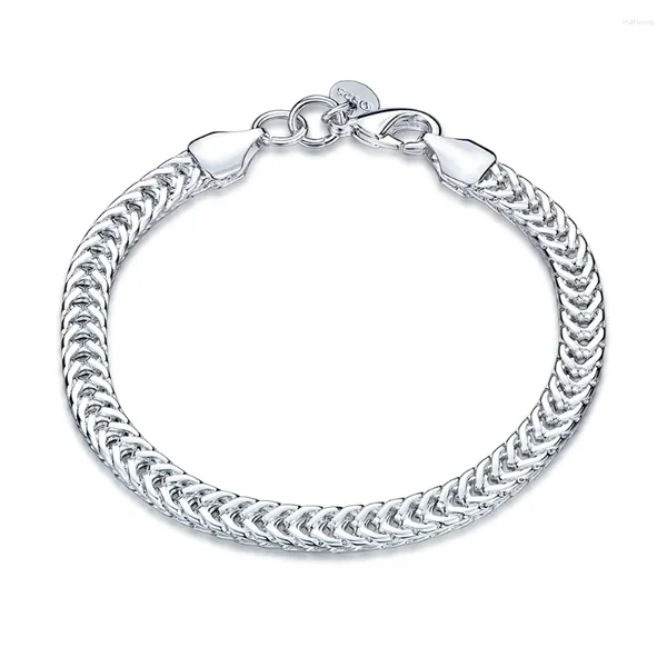 Pulseras con dijes Precio de fábrica Pulsera de moda para mujer Joyería chapada en plata Boda Pulseira de Prata Diseño