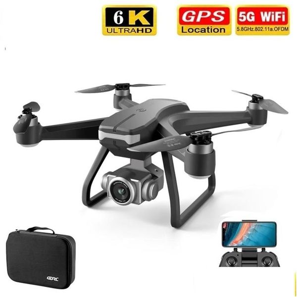 Elektro-/RC -Flugzeug F11 Pro 4K GPS -Drohne mit WiFi FPV Dual HD Camera Professionelle Luftpotbilanzbürbei