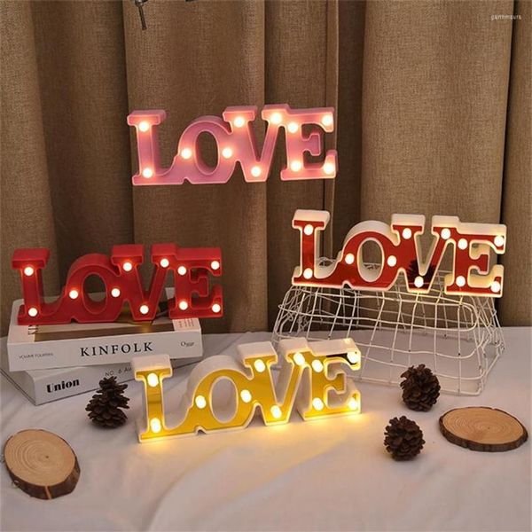 Aşk Neon Lights LED Sign Valentines Günü Dekor Düğün Odası Yatak Odası Romantik Atmosfer Dekorasyonları Prop Partisi Sarf malzemeleri2689