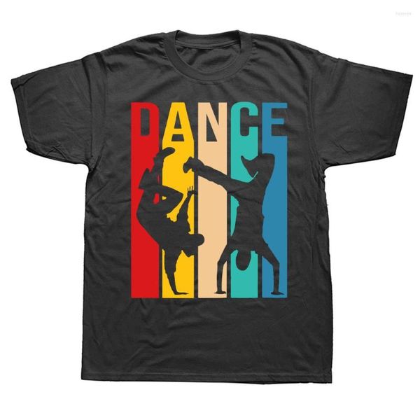 Camisetas masculinas de breakdancing breakdance de verão estilo gráfico de algodão de rua curta manga curta presentes de aniversário roupas masculas roupas masculinas