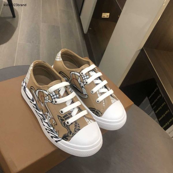 Nuove sneakers per bambini Stampa con motivi animali scarpe firmate per bambini scarpe per bambini Taglia 26-35 calzature in pelle per ragazzo autunno ragazza Nov20