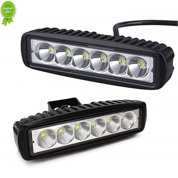 18w 6 Hed Offroad Car Work Light Spotlight Daytime Hun Light 12V 6*3W Plail Beam для Jeep 4x4 ATV 4WD внедорожник стиль внедорожника