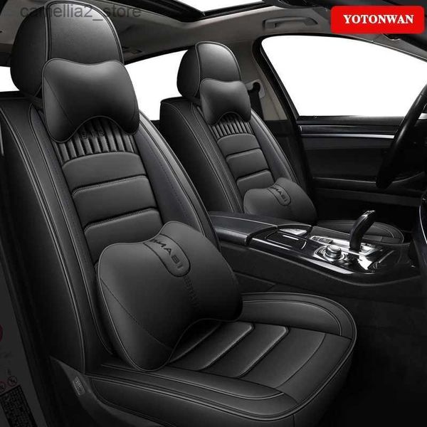 Coprisedili per auto YOTONWAN Coprisedili per auto universali in pelle di alta qualità per Toyota 4Runner Hilux Highlander Sequoia Vios Tacoma Accessori auto Q231120