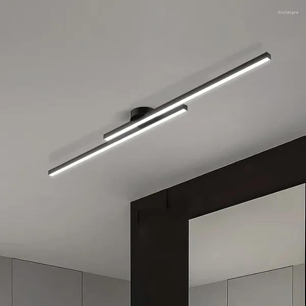 Duvar lambası minimalist led modern uzun çizgi aplikleri oturma odası yatak odası koridoru çalışma odaları kapalı aydınlatma armatürleri parlaklık