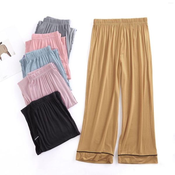 Pigiameria da donna Confortevole Fondo per dormire Donna Primavera Solido Pigiama Pantaloni lunghi Pantaloncini Modale Casual Morbido Quotidiano Homewear Taglie forti M-XXL