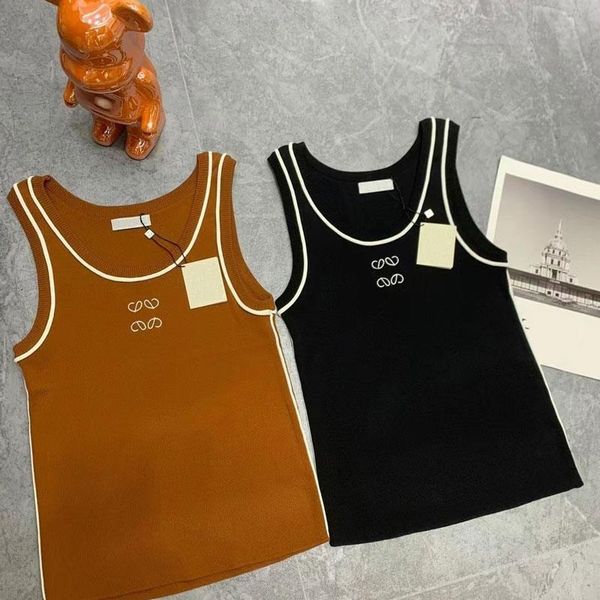 Mulheres Vestes Tampo Tampo Tamas de Tamas Tamas Treling Camista Sem mangas Torda de malha respirável Tee Sport Top Tops Tops Fashion Vest Yoga Tees