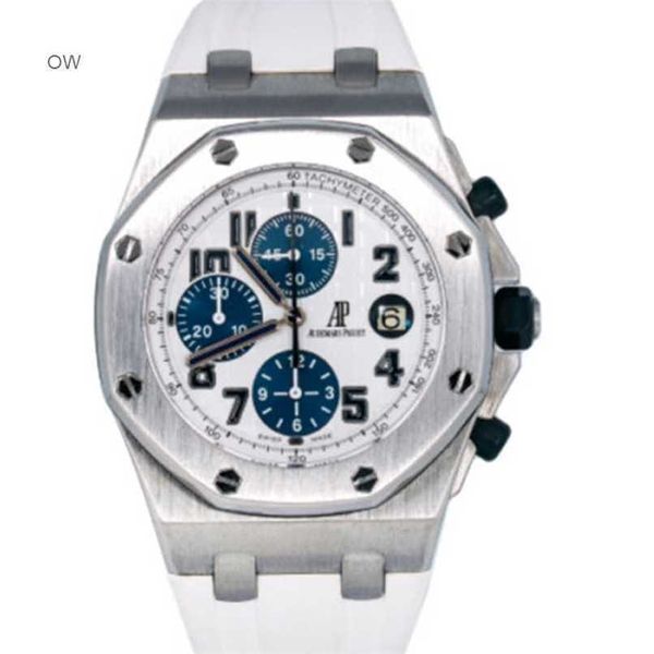 Audemar Pigue Watch Royal Oak Chronograph Piglet Zaman Kodu Saatleri Tablo 26170ST.OO.D305CR.01 BEYAZ BAND WN-RWQG WN-SOVW