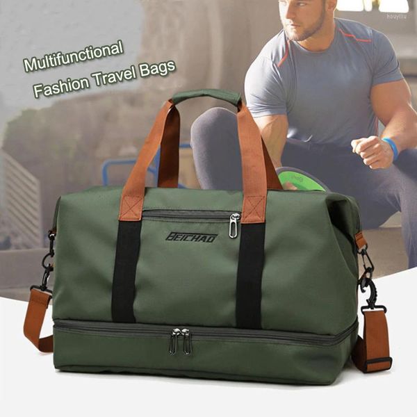 Bolsas ao ar livre separação seca e úmida de grande capacidade Bolsa de moda Bolsa de armazenamento leve Trip Business Trip Bagagem de estudantes