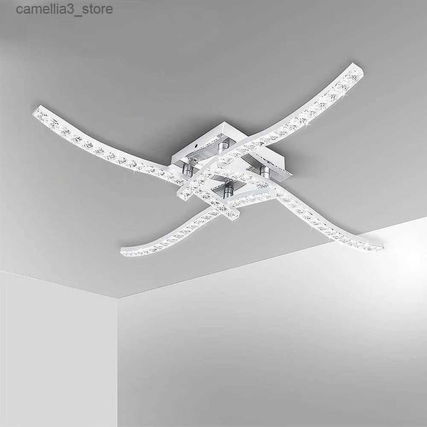 Plafoniere Plafoniere moderne a LED 18W 24W Camera da letto Soggiorno Decorazione Lampada da soffitto AC85-265V Lampadario a soffitto in alluminio Q231120