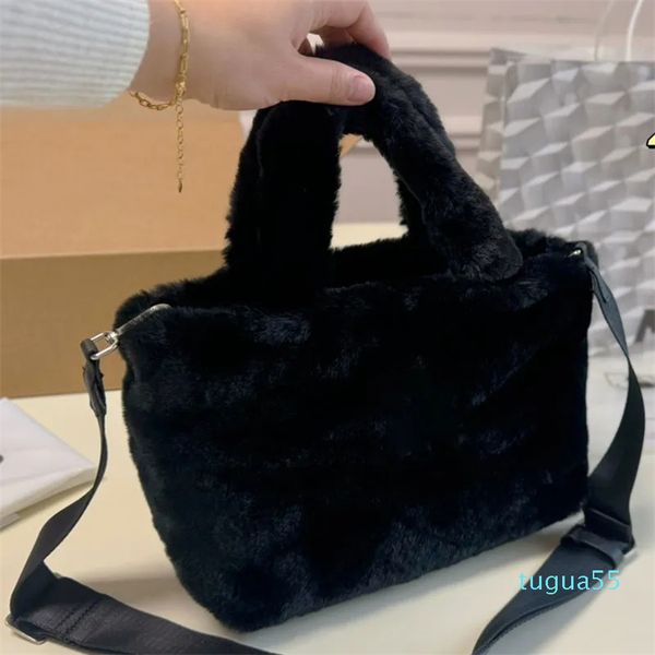 Damen Umhängetasche Designer Totes Kaninchenhaar Einkaufstaschen Mittelgroße Modehandtaschen Hohe Kapazität Messenger Wallet