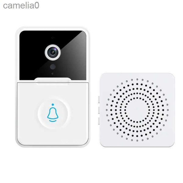 Campanelli multifunzione Wifi Bluetooth Campanello IR Visione notturna Smart Security Campanello Telecamera Batteria alcalina Suono variabile Smart HomeL231120