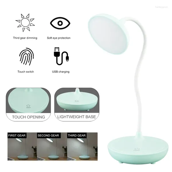 Lâmpadas de mesa Light Protecção de olho dobrável 1200mAh USB LED recarregável por atacado para a noite da sala de estar