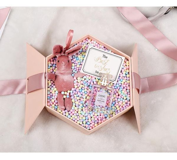 Подарочная упаковка День святого Валентина Метеорная коробка шарика макарон -пена пузырь пустой сюрприз вибрирующий день рождения