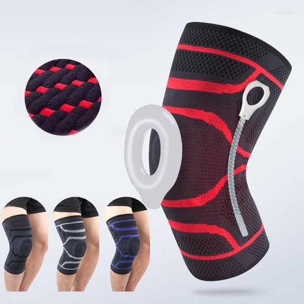 Joelheiras 1 PC Sports Sports Brace Support Conjunto de basquete Execução de ginástica Proteção de silicone Os jovens de primavera para artrite