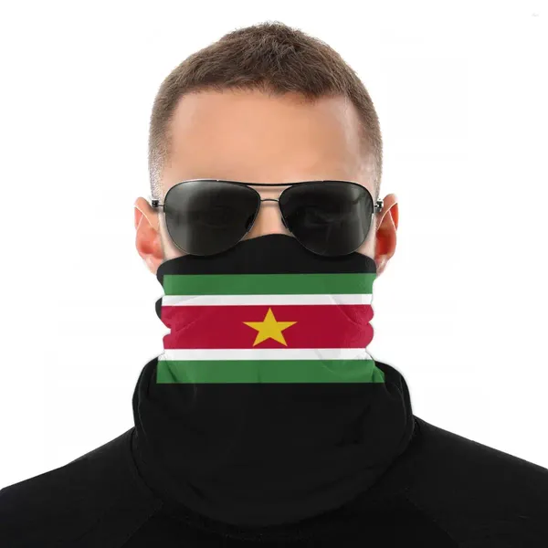 Schals, Suriname-Flagge, halbe Gesichtsmaske, Unisex, modisch, Halswärmer, Bandana, Vielseitigkeit, Kopfbedeckung, Radfahren, Wandern