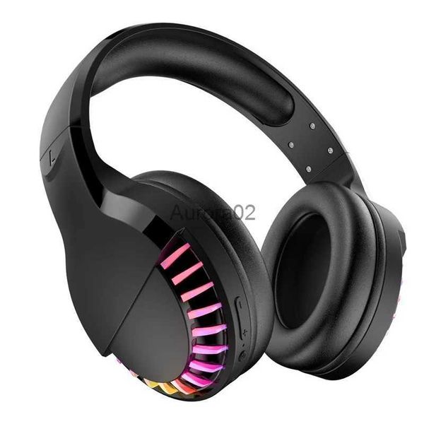 Auricolari per telefono cellulare 5.0 Cuffie Bluetooth cablate Dual-Mode RGB Cuffie da gioco con cancellazione del rumore dei bassi pesanti adatte per laptop Desktop Telefono cellulare YQ231120