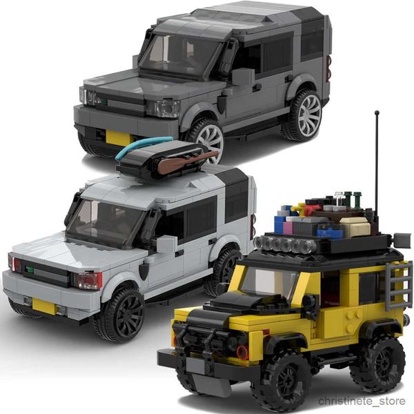 Blocchi Land Ranges Rover Defender Car Building Blocks SUV Off-road Racing Mattoni Giocattoli Regali per bambini Ragazzi