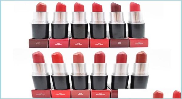 Rossetto Lustre Retro Frost Rossetto opaco sexy Rouge A Levres Trucco 13 colori Stick labbra 3G Consegna goccia di alta qualità Salute Be9854708