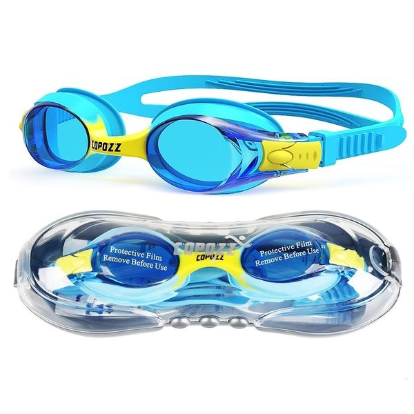Gözlük Copozz Su geçirmez anti sis UV çocuk profesyonel renkli lensler dalış yüzme gözlükleri çocuk gözlük gözlük gözlükleri gafas nata 230518