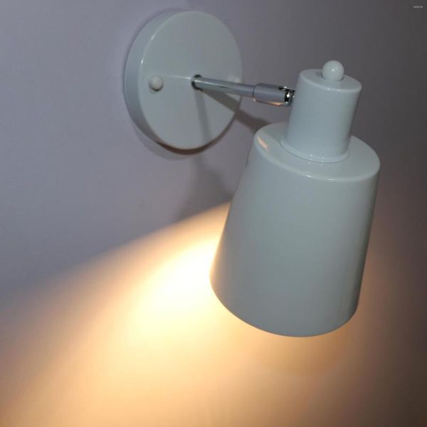 Lampade da parete 7W LED Applique Lampada da notte Lampada girevole E26/E27 Lampadina Interruttore Spina El