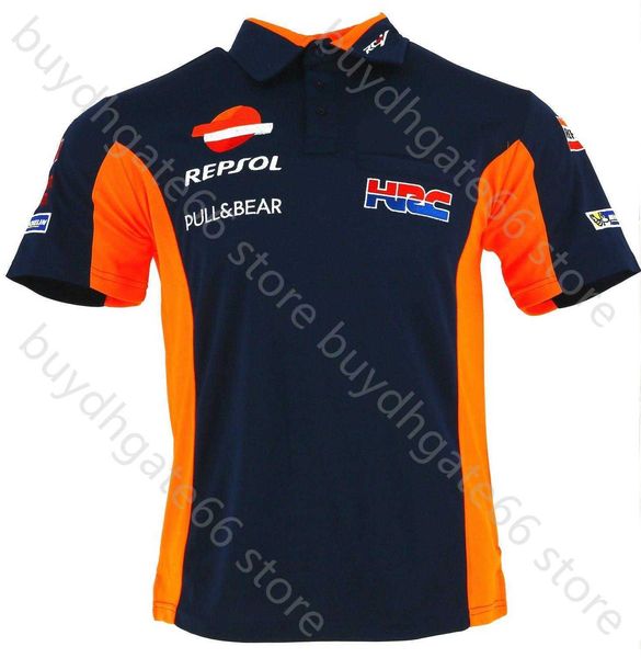 Camiseta Masculina Oikc 2023 Novo Estilo Team Hrc Repsol Paddock Race Wear Polo rcycle Men Casual Algodão 8kqj