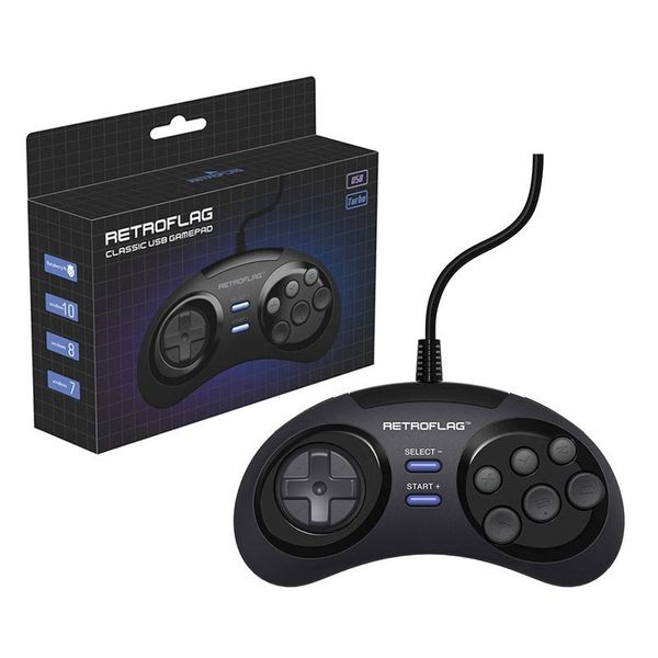 Игровые контроллеры джойстики Retroflag Classic Retro USB -контроллер Wired GamePad Gaming для PC Windows Switch Raspberry Pi