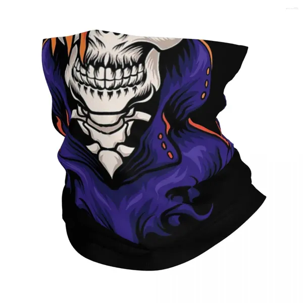 Schals Scary Evil Punk Skull mit rotem Haar Bandana Neck Gaiter Bedruckter Maskenschal Radfahren Unisex Erwachsene Gesicht