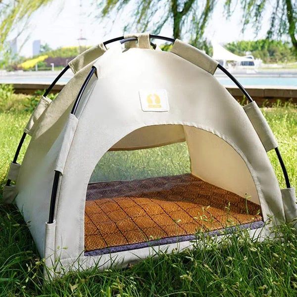 Trasportino per cani Tenda per animali domestici Gatti Casa Pieghevole Lavabile Cat Teepee Bed 42 38CM Gabbia Recinzione esterna per cucciolo