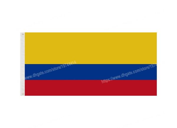 Bandiere della Colombia Banner nazionale in poliestere che vola 90 x 150 cm Bandiera da 3,5 piedi in tutto il mondo L'esterno in tutto il mondo può essere personalizzato9199339