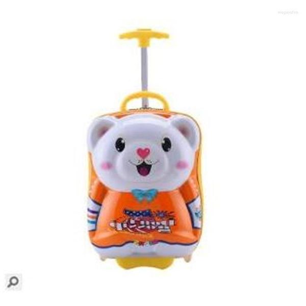 Valigie Orso Valigia per bambini per bagagli da viaggio Ragazze Borse per bambini con ruote Bambini Rolling Boys