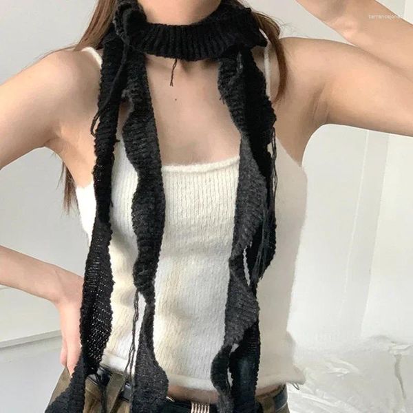 Schals Japan Koreanische Version Kühle Y2k Spiral Gewebte Lange Schal Plüsch Gestrickte Frauen Mädchen Herbst Winter Warme Streetwear