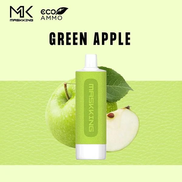 Original Maskking ECO AMMO 5000 Puffs Sigarette elettroniche monouso Starter kit Vape Pen 12ml Pod 550mah Batteria Cina Autentici vapers all'ingrosso